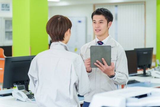 工場での仕事