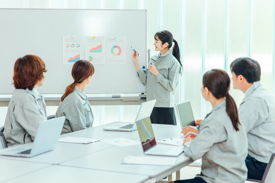 工場での仕事